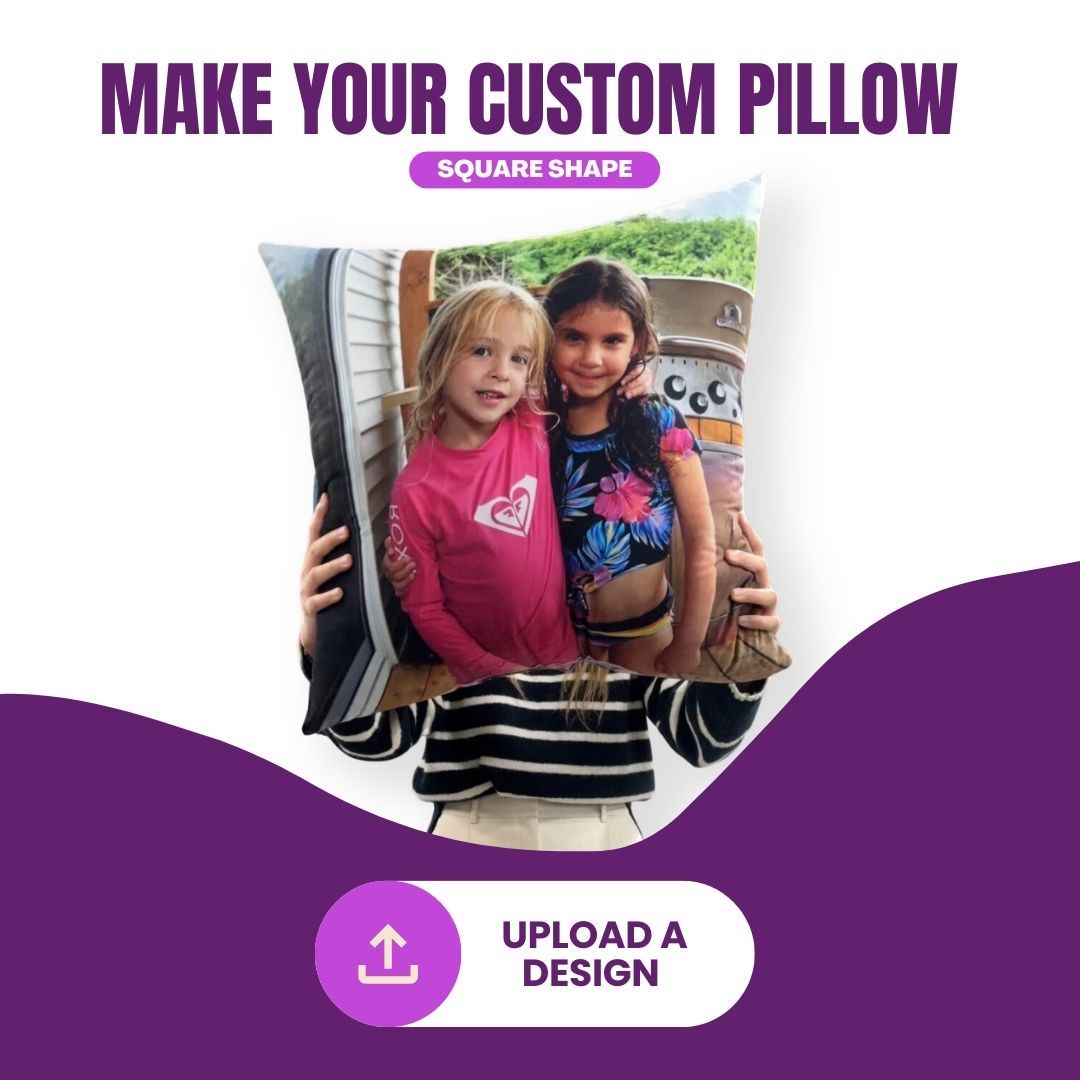 Throw Custom Square Image Pillow